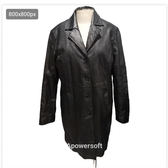 Phase two leather coat Jacket size extra large Tall - Picture 1 of 5